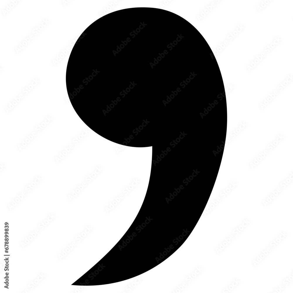 Comma Line Icon Vector Illustration Comma Line Icon Vector Illustration