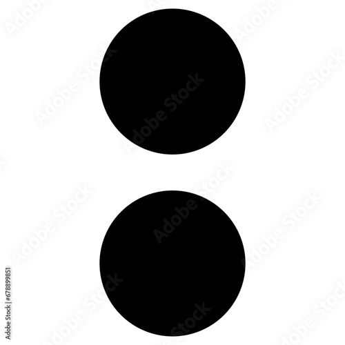 Colon Line Icon Vector Illustration 