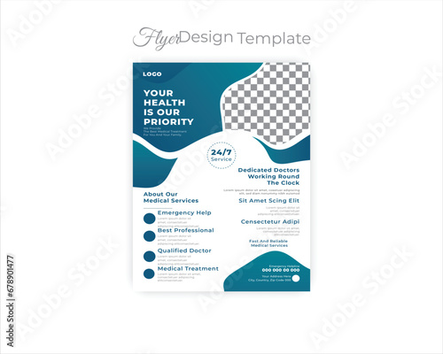 Medical Flyer Design and Healthcare Banner Healthcare Flyer Design Template