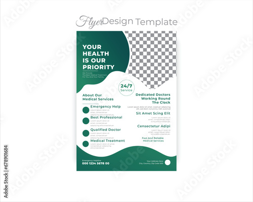 Medical Flyer Design and Healthcare Banner Healthcare Flyer Design Template