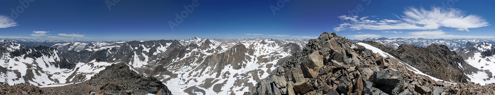 Mount McDuffie Sierra Mountain Panorama