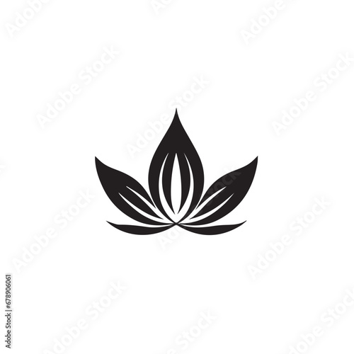 Lotus in cartoon  doodle style. 2d vector illustration in logo  icon style. AI Generative