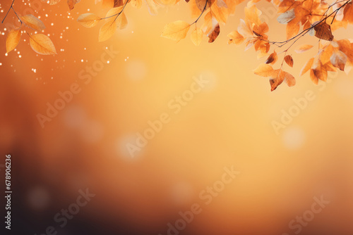 An elegant and visually pleasing autumn background, showcasing a gradient of rich orange tones transitioning into deep yellow, symbolizing the changing season.