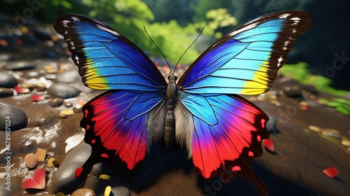 Rainbow Butterfly  © Asad