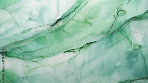 Wallpaper Mural Mint Marble with Green Glass Horizontal Background. Abstract stone texture backdrop. Bright natural material Surface. AI Generated Photorealistic Illustration. Torontodigital.ca