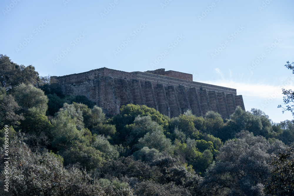 Fototapeta premium The acropolis form the Archaeological site of Munigua