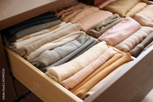 pull-out chest shelf,things are arranged in an organized and neat way to avoid unnecessary purchases