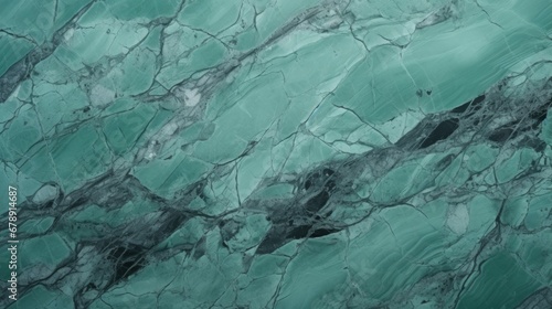 Mint Marble with Slate Horizontal Background. Abstract stone texture backdrop. Bright natural material Surface. AI Generated Photorealistic Illustration.