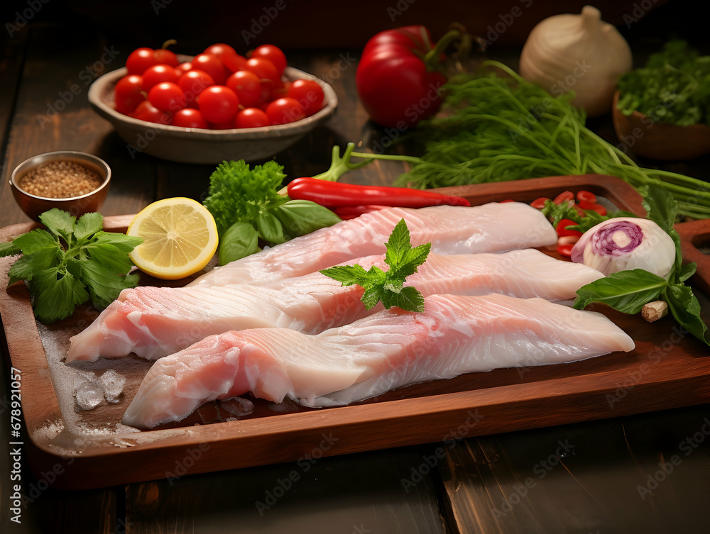 Seafood platter and fish fillet, salmon fillet, tuna fillet, octopus and squid, crab, grilled sea food, sea food and fish fillet for diet and nutrition, ai generated photo Seafood platter and fish fillet, salmon fillet, tuna fillet, octopus and squid, crab, grilled sea food, sea food and fish fillet for diet and nutrition, ai generated photo