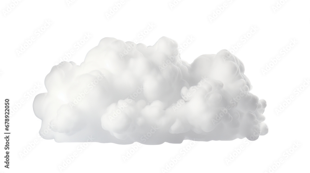 a white cloud isolated on white