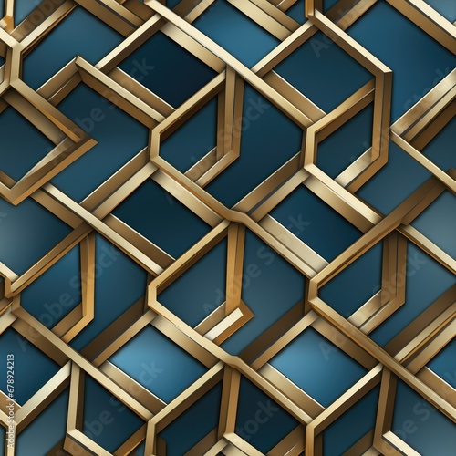 Shimmering Symmetry: Captivating Geometric Patterns Inspired by Metallic Elements