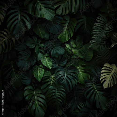 Enchanting Dark Green Hypereslsite Details: A Lush Leaf Background