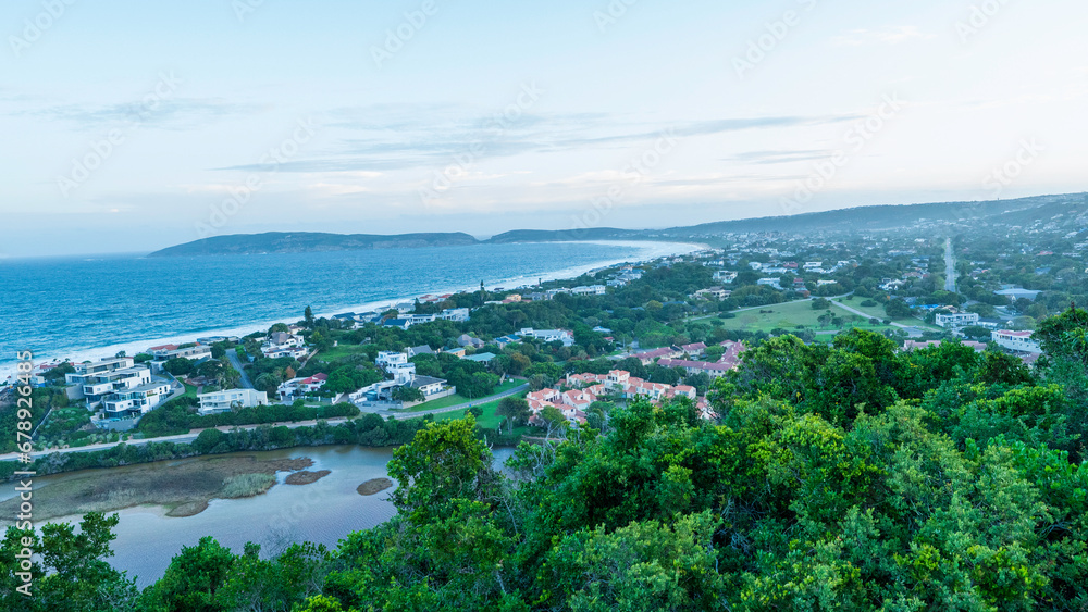 Panoramic view of Plettenberg Bay, Western Cape, South Africa