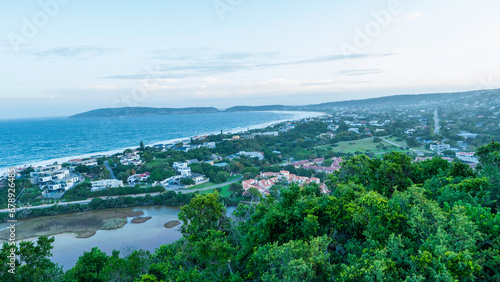 Panoramic view of Plettenberg Bay, Western Cape, South Africa