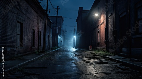Midnight in the Forgotten Alley  A Haunting Glimpse into Small Town Darkness