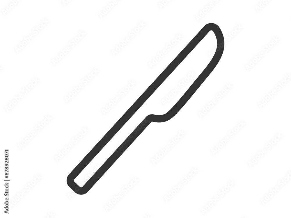 Obraz premium ナイフのアイコン（線画）のイラスト