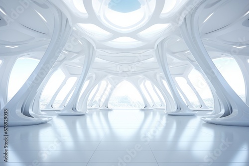 abstract  futuristic architecture background © Alexandr Steblovskiy