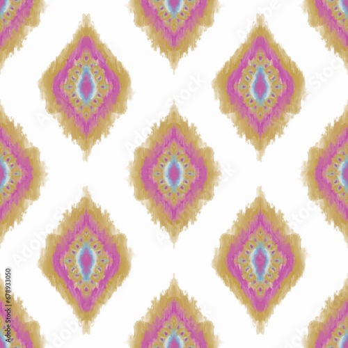 Classic African Ikat paisley embroidery and mix Thai knitted embroidery.geometric ethnic oriental seamless pattern traditional , graphic texture art background for your design