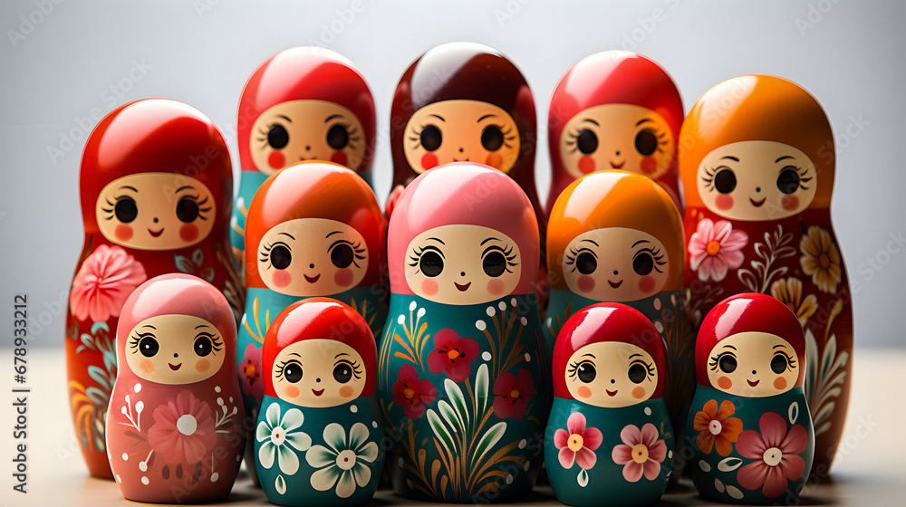 Stunning AI-Generated Matryoshka Dolls. Generative ai.