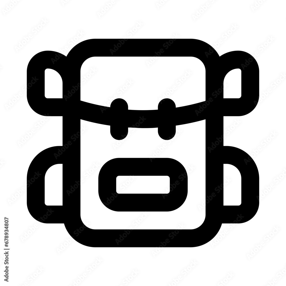 backpack line icon backpack line icon