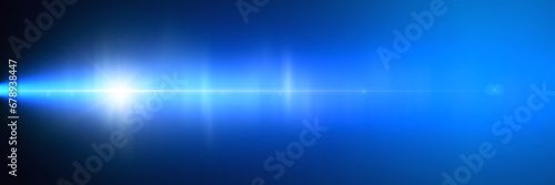 A deep blue background with a bright white horizontal light beam in the center of the image. Lens flares and aurora create a dynamic and technological look for presentations or digital illustrations