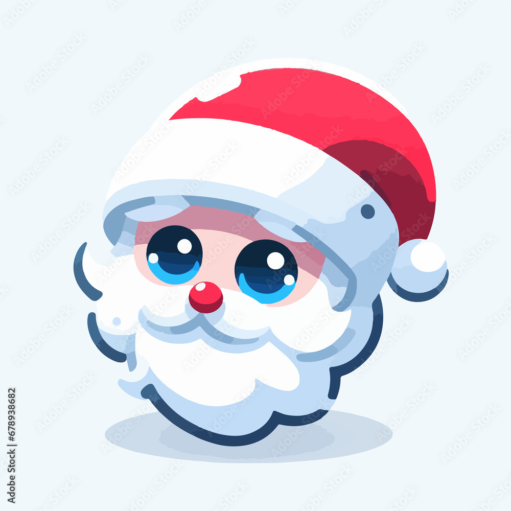 vector head of santa clause very cute vector head of santa clause very cute