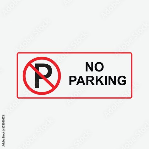 no parking sign flat style Free Download no parking sign flat style - GFXLoad