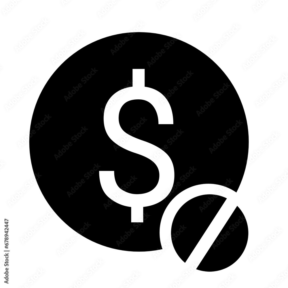 Dollar money currency block ymbol Dollar money currency block ymbol