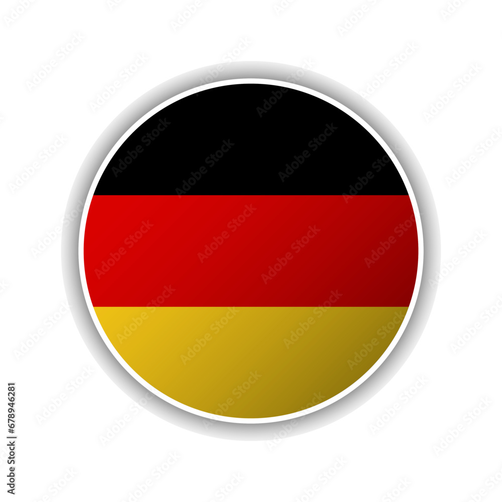 Abstract Circle Germany Flag Icon Abstract Circle Germany Flag Icon