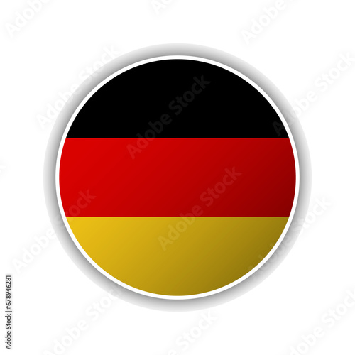 Abstract Circle Germany Flag Icon