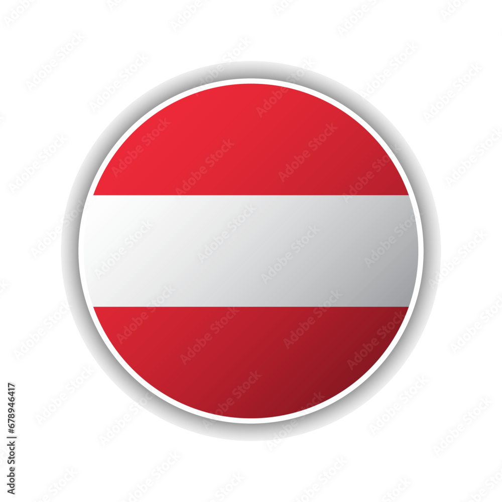 Abstract Circle Austria Flag Icon Abstract Circle Austria Flag Icon