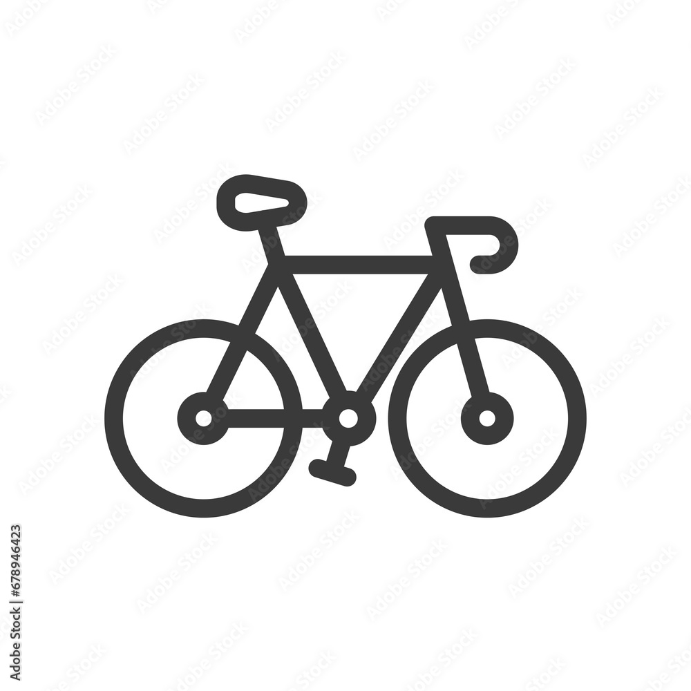 Fototapeta premium bicycle isolated on white background