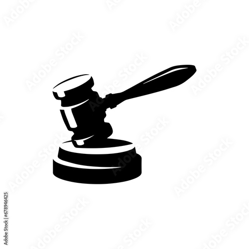 Judge's hammer icon vector illustration 
