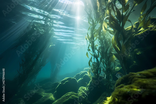 kelp under the open water