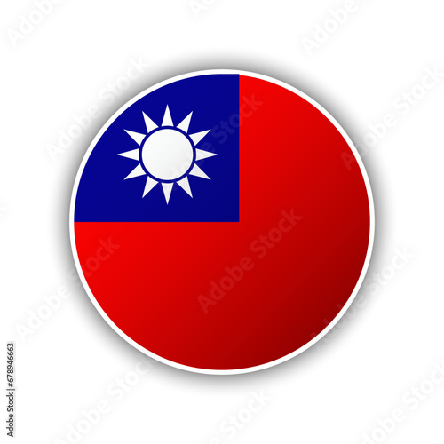 Free Download Abstract Circle Taiwan Flag Icon - GFXLoad