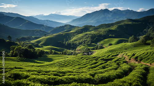 tea plantation background © avivmuzi