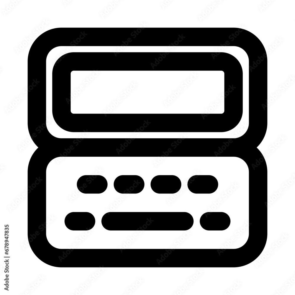 folding phone line icon folding phone line icon