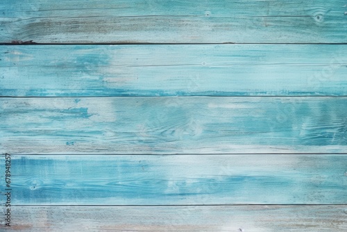 Light blue old shabby wooden background texture. Painted teal old rustic wooden wall. Abstract texture for furniture, office and home Interior photo