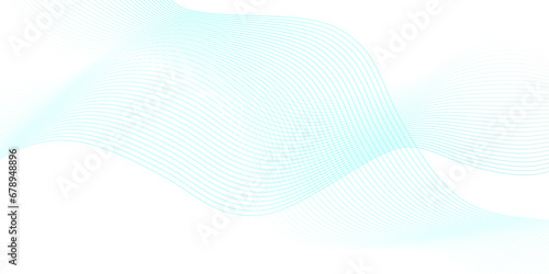  Abstract blue wave geometric Technology, data science frequency gradient lines on transparent background. Isolated on white background. blue and white wavy stripes background.