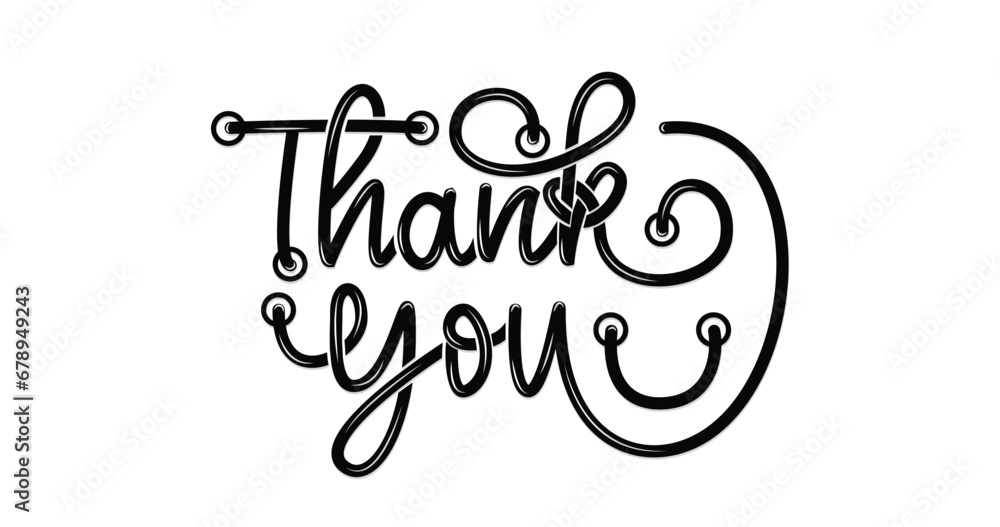 Thank You. Handwritten text calligraphy. Hand-drawn lettering style, monoline. vector Illustration Thank You. Handwritten text calligraphy. Hand-drawn lettering style, monoline. vector Illustration