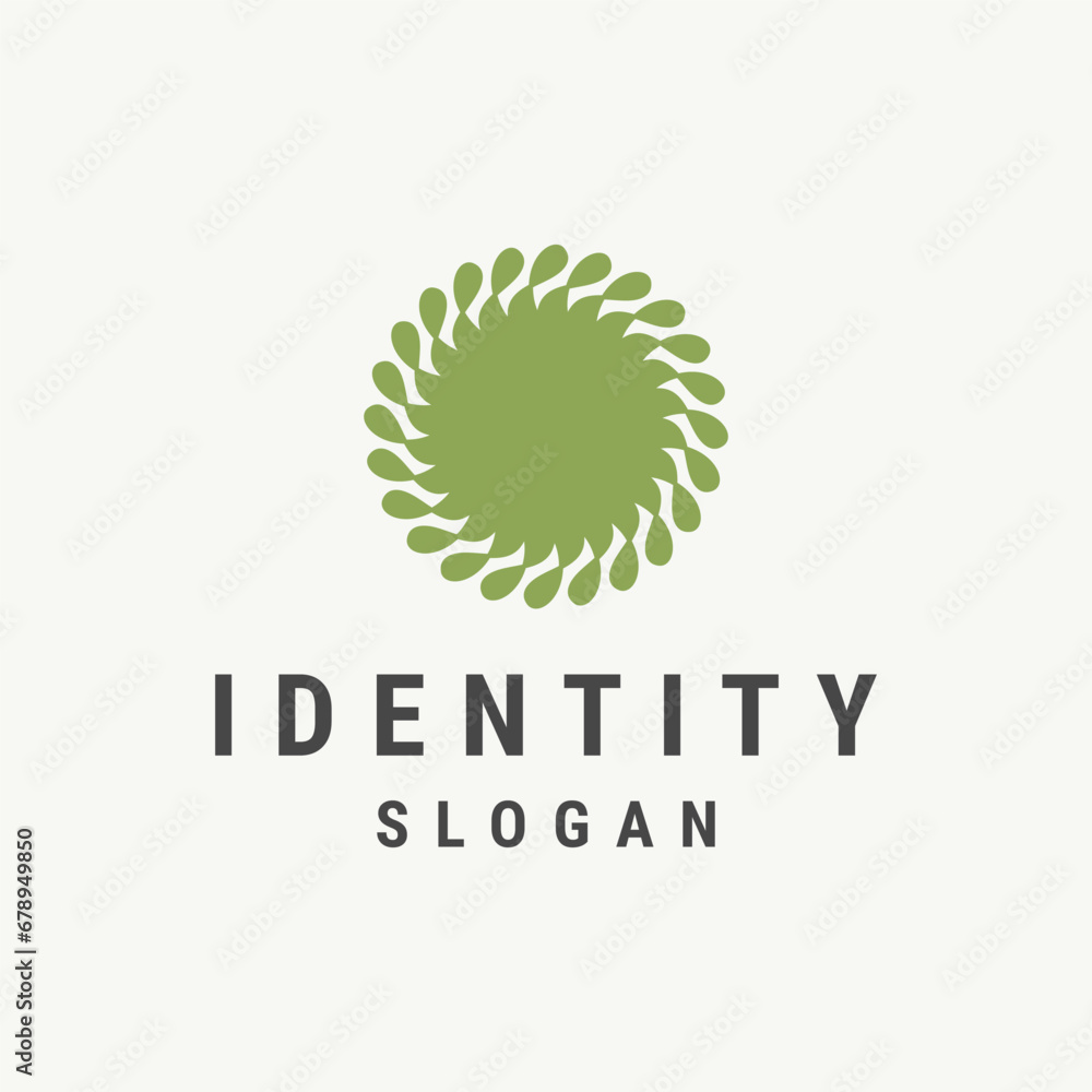 Flowers abstract logo template vector illustration design Flowers abstract logo template vector illustration design