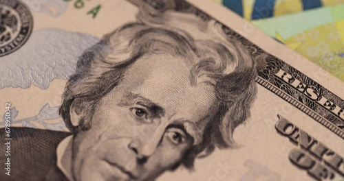 Wallpaper Mural american dollars close-up, genuine paper cash dollars close-up Torontodigital.ca