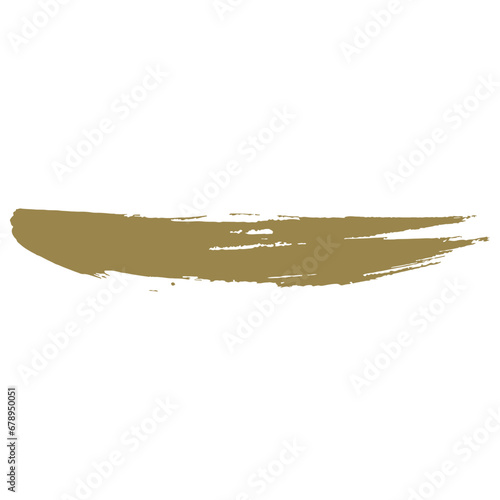 olive green ink paint brush stroke