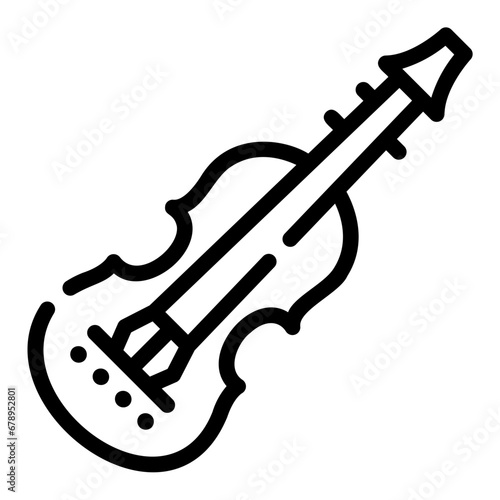violin Line Icon