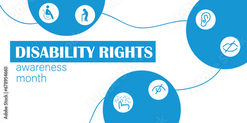Banner for Disability Rights Awareness Month