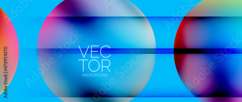 Dynamic bright colorful geometric elements with fluid gradients, lights, shadows blend in a minimal backdrop, creating captivating composition
