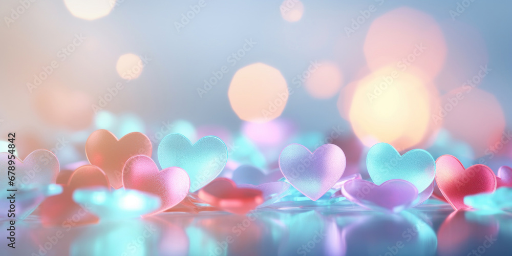 Bokeh heart background. Valentine's day concept. Bokeh heart background. Valentine's day concept.