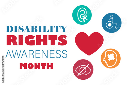 Banner for Disability Rights Awareness Month
