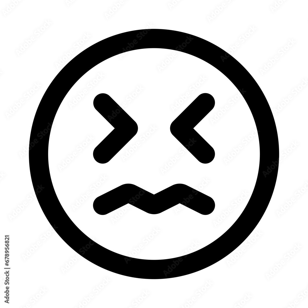 afraid line icon afraid line icon