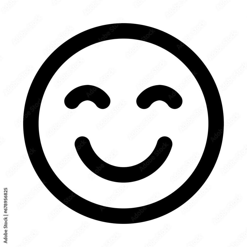 Fototapeta premium happy line icon